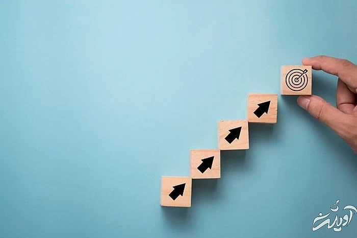 قدم های کوچک برای رسیدن به هدف بزرگ رسیدن به موفقیت